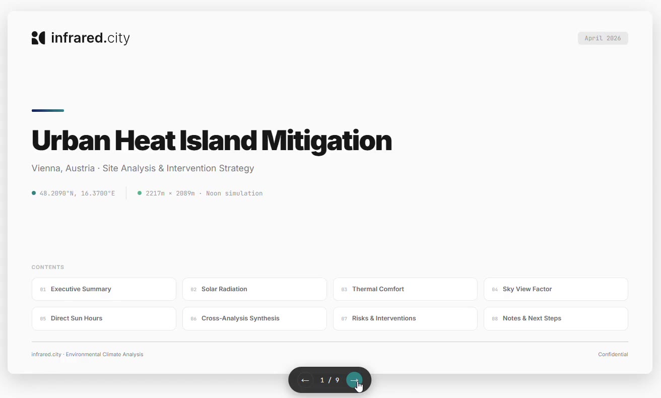 Climate Insight Report — Vienna urban heat island mitigation deck